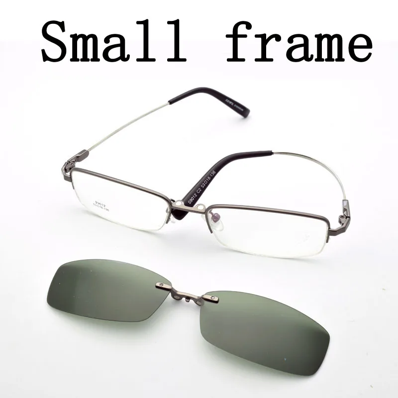 

Small Glasses Soft leg Magnet Polarized Sunglasses Set Mirror Small Frame Narrow Face Thin Face Myopic Optical Prescription Lens