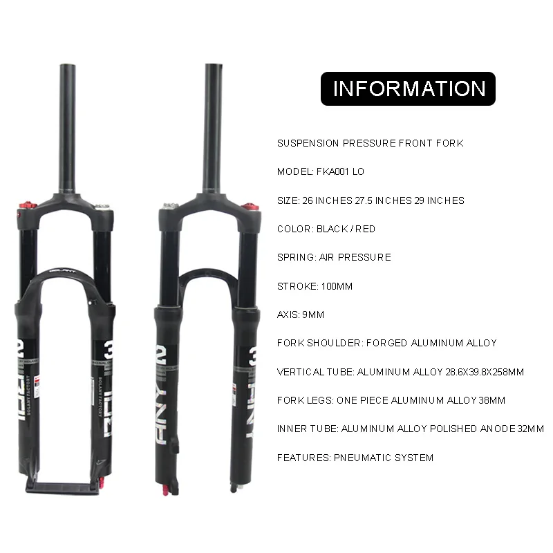 100mm front fork