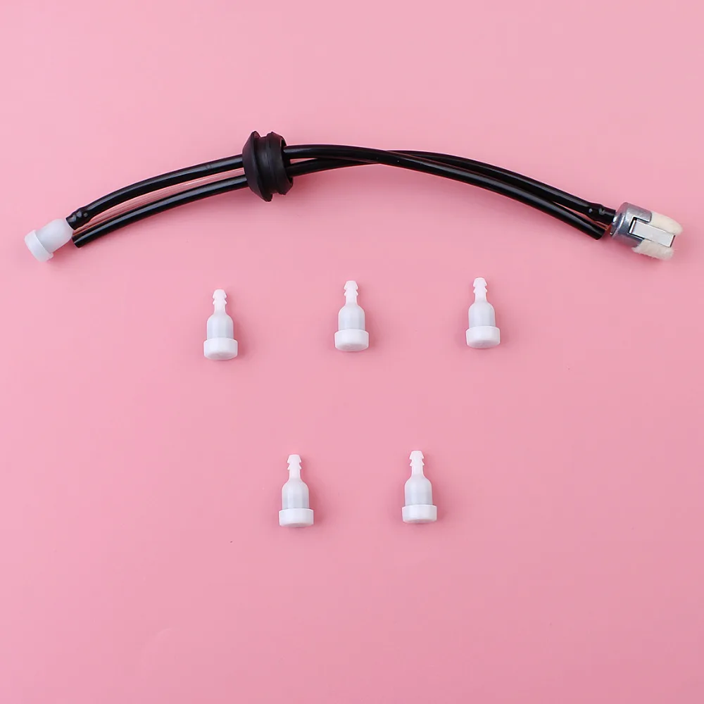 3 Hole Fuel Line Grommet Kit with 5 pcs Fuel Tank Vent For Echo GT-200 GT-200 SRM-2100 SRM-210 SRM-225 Trimmer Parts