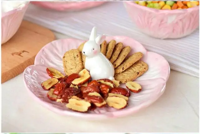 1 шт. керамической посуды милый кролик миска капуста мультфильм творческий салат миска для десерта блюдо Детские аксессуары для посуды