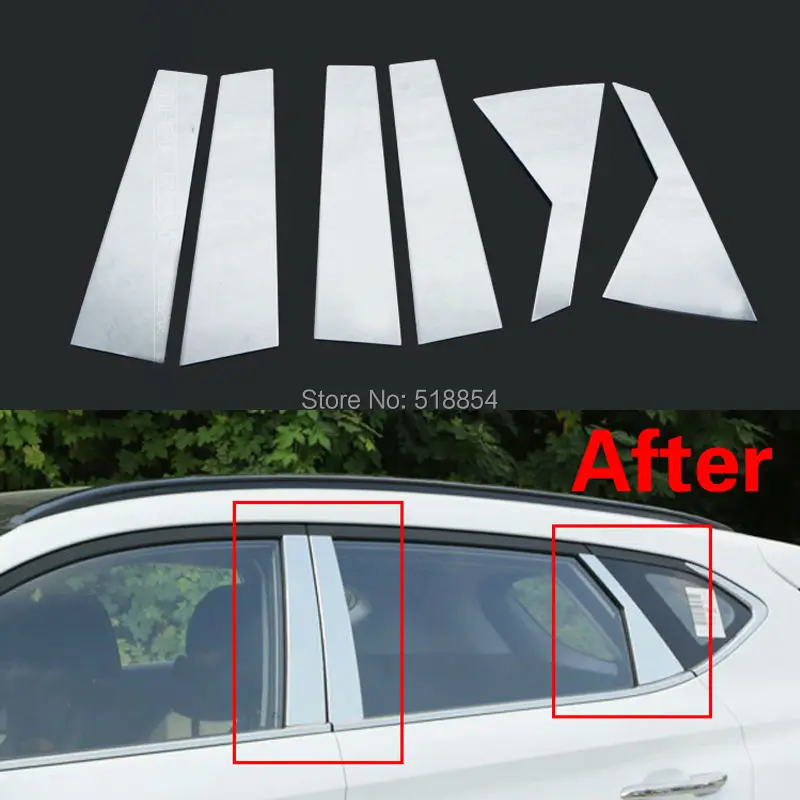 Prix pour ACCESSOIRES FIT POUR 2015 2016 HYUNDAI TUCSON FENÊTRE CHROME PILIER POSTER COUVERTURE TRIM MOULAGE GARNISH ACCENT 6 PCS/ENSEMBLE Prix pour ACCESSOIRES FIT POUR 2015 2016 HYUNDAI TUCSON FENÊTRE CHROME PILIER POSTER COUVERTURE TRIM MOULAGE GARNISH ACCENT 6 PCS/ENSEMBLE