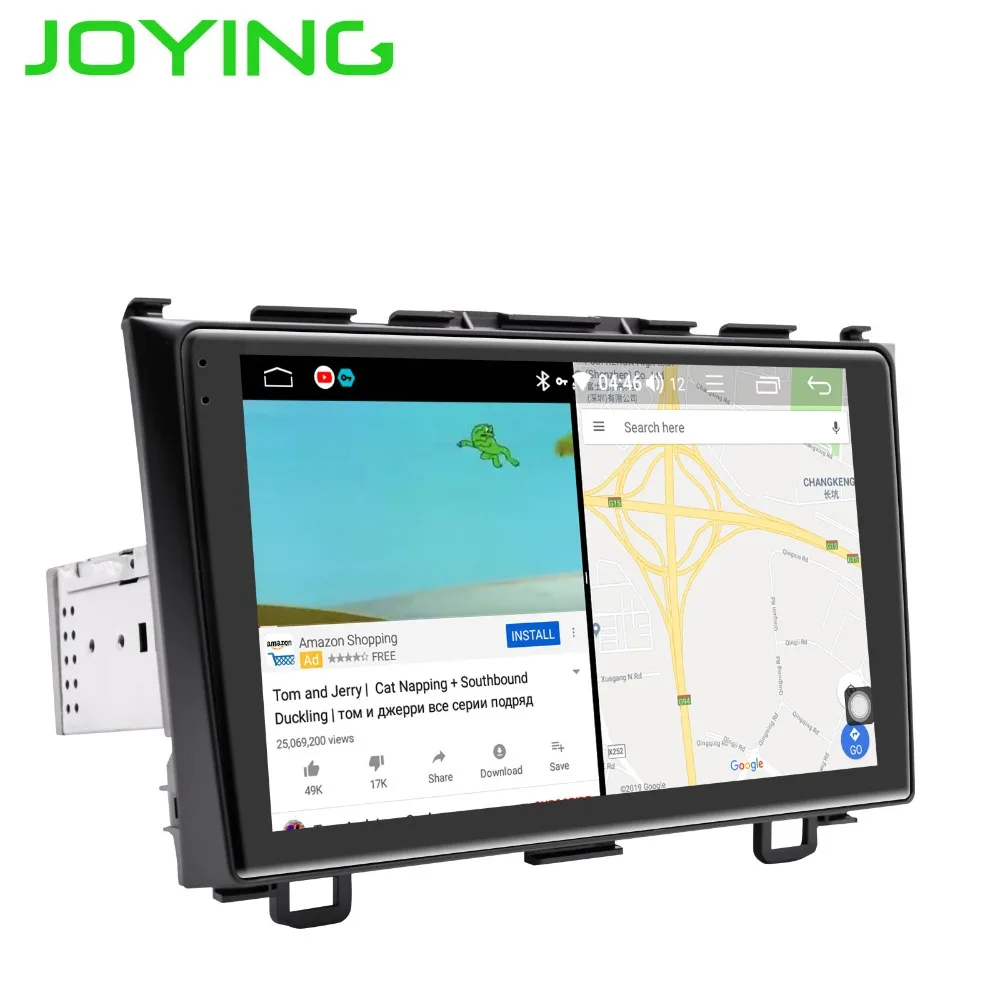 Discount JOYING Car Muitlmedia 2GB+32GB Octa Core DSP support fast boot/SWC/split screen car radio player 9" IPS for Honda CRV 2007-2011 3