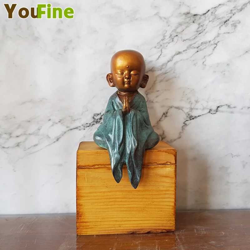 

Bronze Buddha Sculpture Buddha Zen Zen Small Shami Hotel Villa Furniture Car Decoration