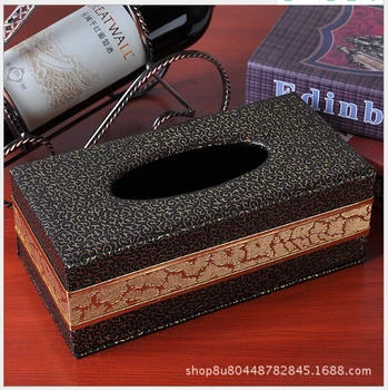 

Creative Tissue Box Decor Home Household Continental Car Leather Desktop Paper Storage Paper Box Napkin Holder Kitchen 6ZJ006