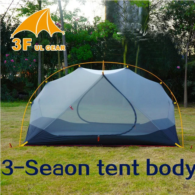 3F UL GEAR 4 Season 2 Person Tent Vents Ultralight Camping Tent Body for Inner Tent 2