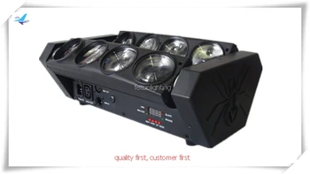 

T-6pcs free shipping 8x10w white led head beam spider moving head