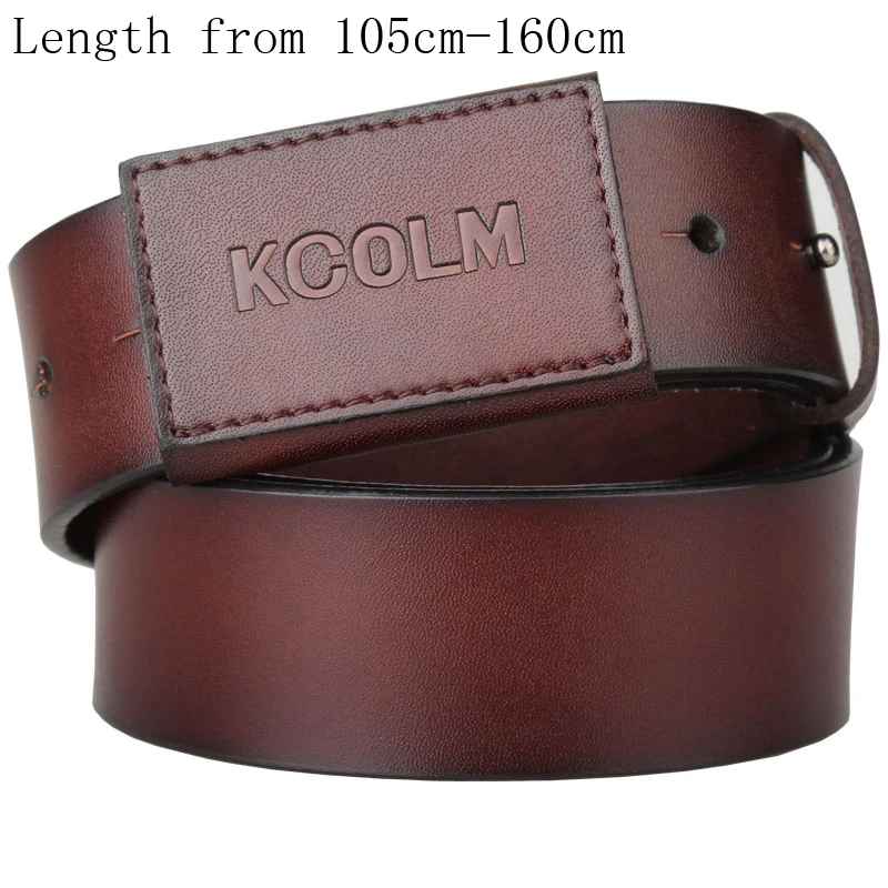 

Lengthened Belt for Men extra long genuine Leather Belt Male Strap Waistband Men's full Leather anti allergy Belt 3.8cm width