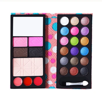 

Fashion 18 Color Eye Shadows 2 Make up Blush Pressed Powder 3 Lip Frozen 2 Eyebrow Professional Makeup Sets Wallet Eye shadow