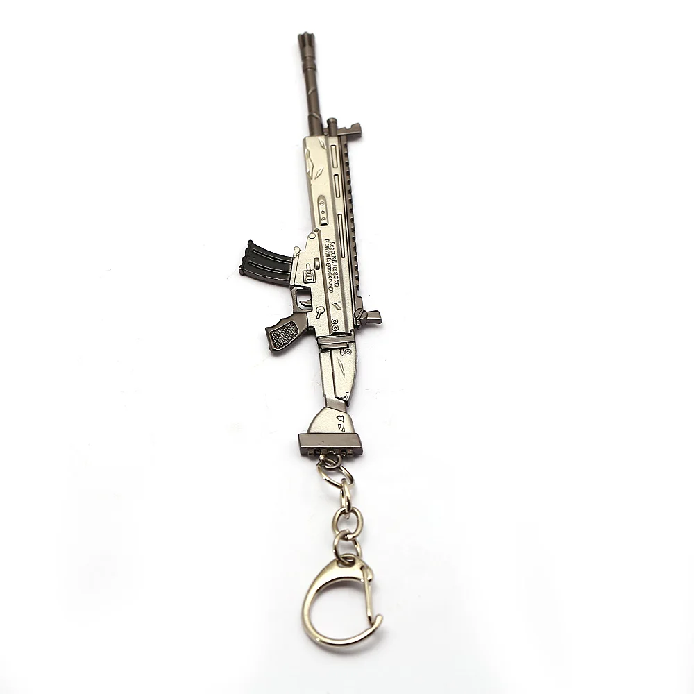 HSIC 25 стилей смешанная битва рояль брелок 3D пистолет Модель 12 см кулон оружие брелок держатель chaviro мужские ювелирные изделия