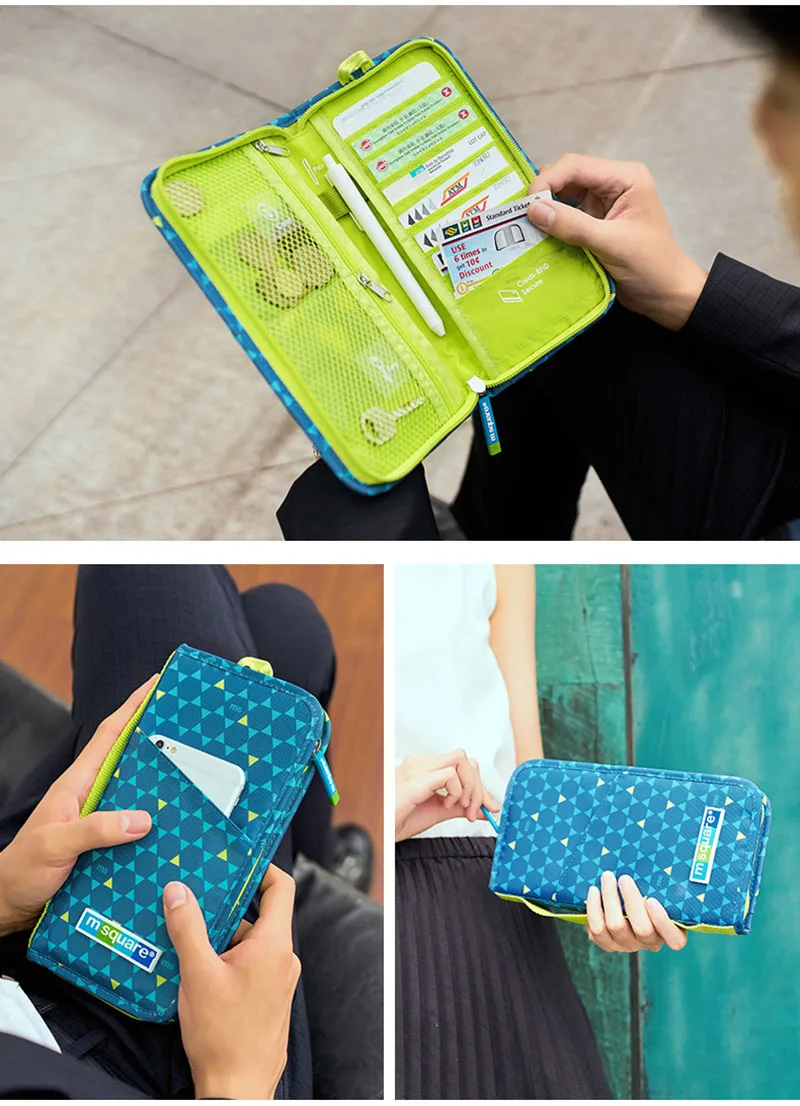 Women Men Passport Cover Travel RFID Credit Card Holder Flight Bit License Organizer Document Wallet Protective Sleeve PC0064 (13)