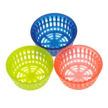 3 шт 1:12 большие круглые корзины Кукольный дом Миниатюрные аксессуары