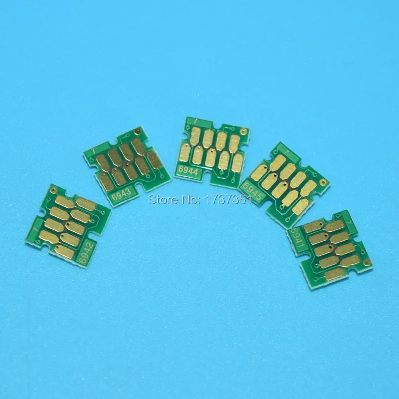 

5 Sets t6941-t6945 ARC Auto Reset Cartridges Chip For Epson SureColor SC T7000 T5000 T3000 Printer Chip