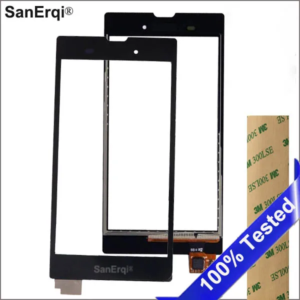 SanErqi 10 шт. 4,8 '' высококачественный для Sony Xperia T3 D5103 M50W D5102 D5106 сенсорный экран дигитайзер Датчик Переднее стекло объектив
