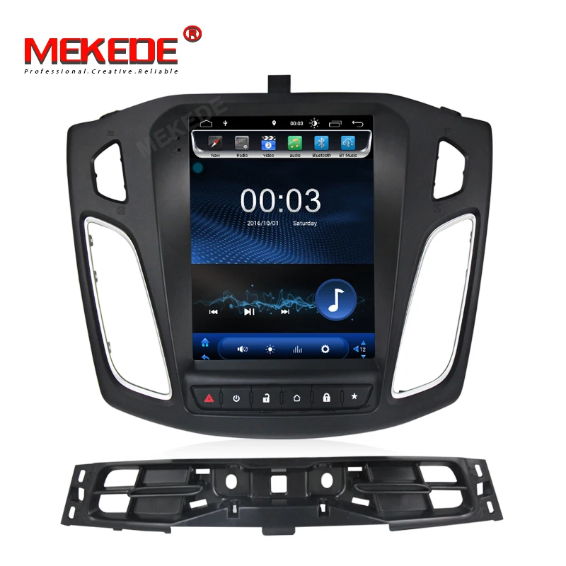 MEKEDE 10,1 дюймов DSP Android 9,0 сенсорный экран автомобиля радио ForFord Focus 2011 2012 2013 2Din головное устройство мультимедийный плеер