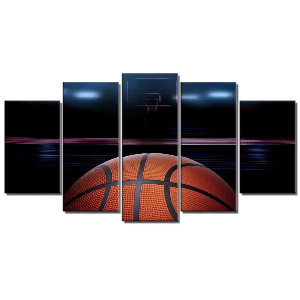 Basketball Poster Art Print Home Decor Basketball Court Landscape Picture for Dining Room Wall Decor Painting Artwork Drop Ship