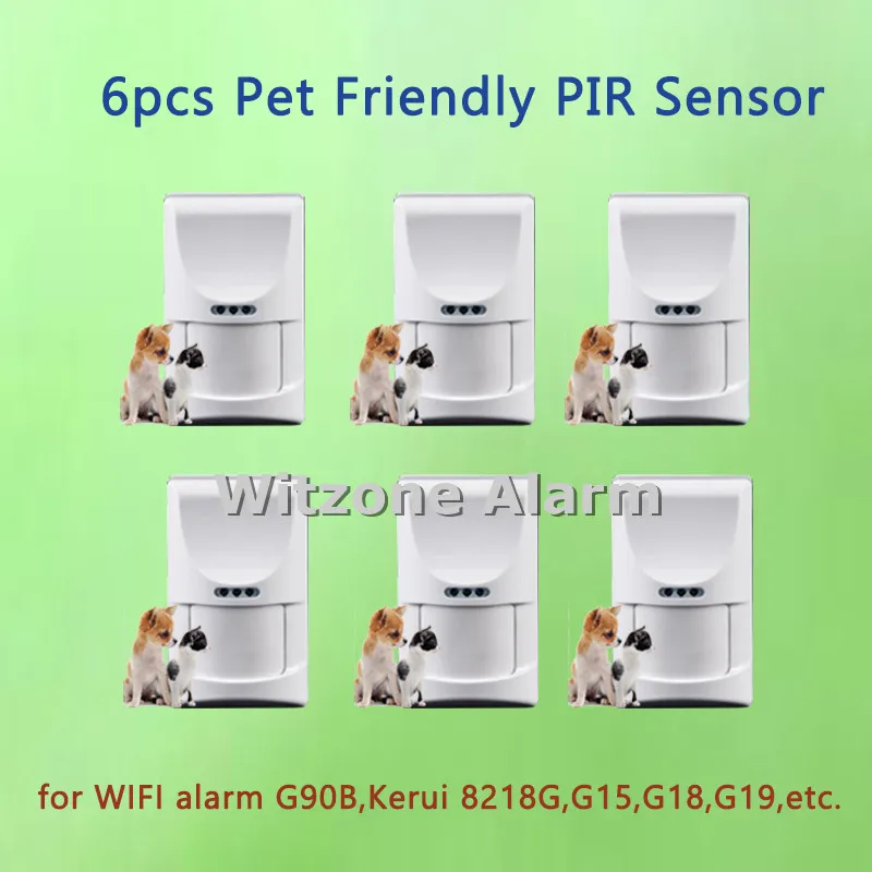 Wireless pet friendly pir motion alarm sensor, indoor alarm detector
