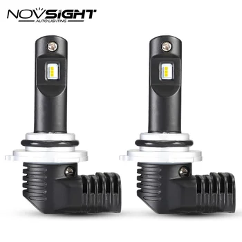 

NOVSIGHT New 2PCS mini LED car headlight H4 H7 H11 9005 9006 HB3 HB4 50W 10000LM 6500K White Auto LED Lamps 1:1 DESIGN