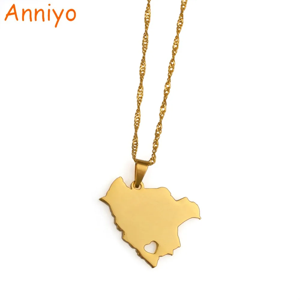 

Anniyoc Bolivia Map Pendant & Necklaces for Women Gold Color Bolivians Maps Jewelry Patriotic Gifts #018321