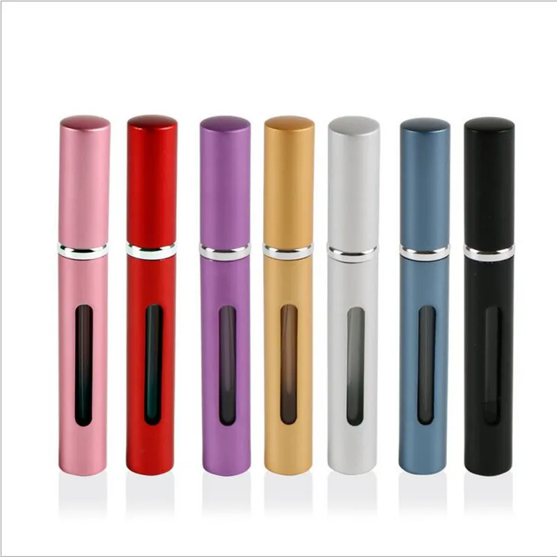 

5ml Travel Mini 5ml Container Aluminum Refillable Perfume Spray Atomizer Portable Cosmetic Containers Perfume Bottle