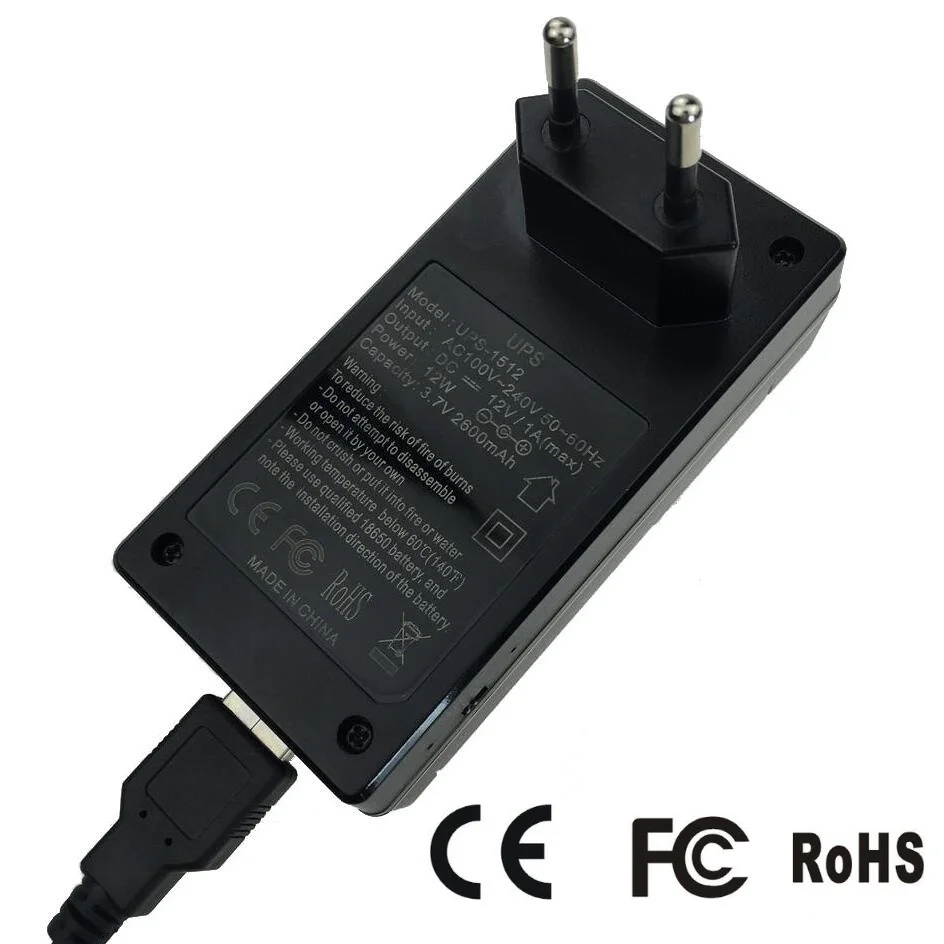 Adaptador de Fonte de Alimentação Backup de Energia de Emergência para a Câmera de Cctv com Bateria dc para Mini Ininterrupta Fornecer Embutida 12v1a ac Ups