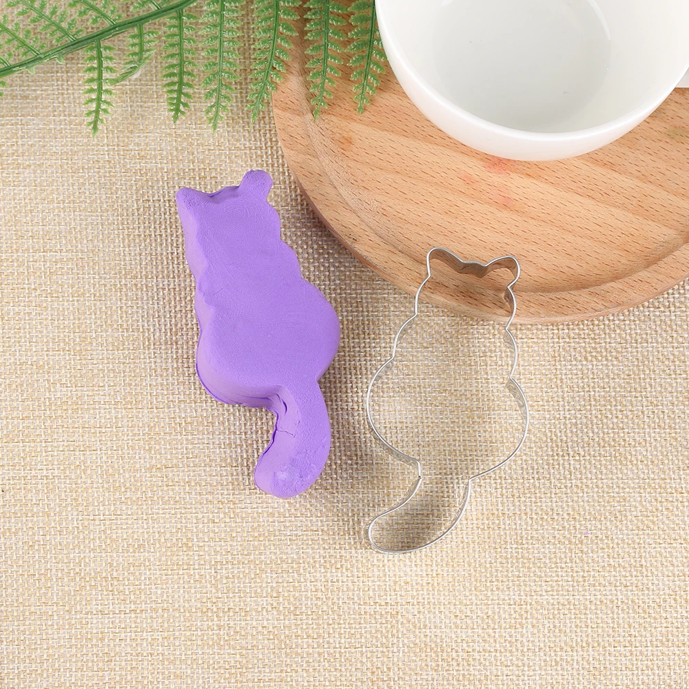 

1 PC DIY Conch Cat Stainless Steel Cake Making Biscuit Cookie Cutter Mold Baking Animal Shape Pastry Tools