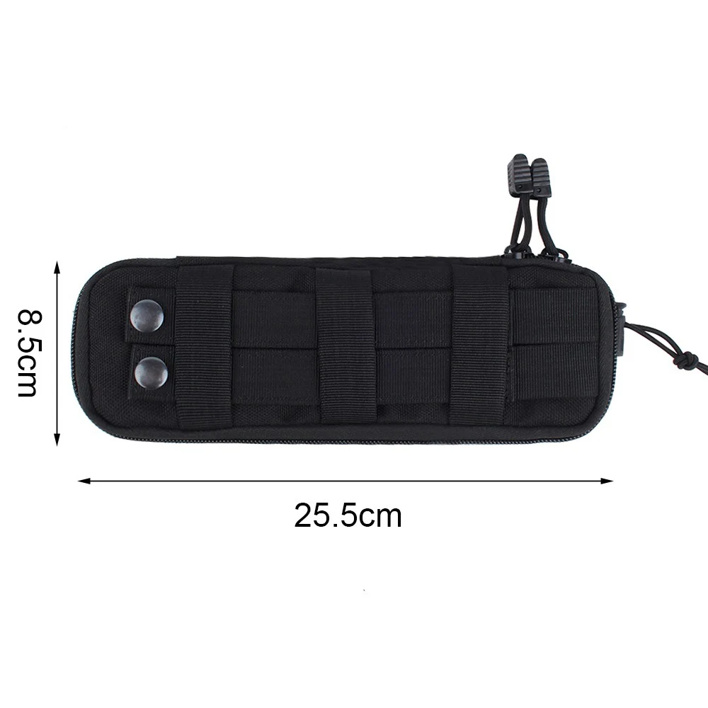 Tactical 1000D Nylon Knife Pocket Molle Knife Shaped Multi-function Survival Bag for Outdoor Camping Hunting Shooting Pocket - Цвет: Large