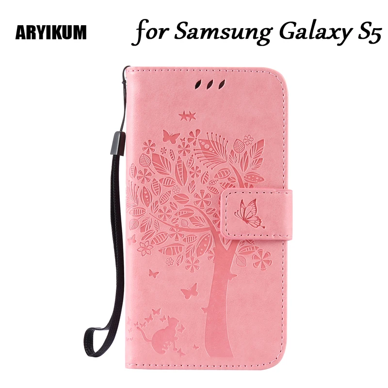 Чехлы для телефонов ARYIKUM Samsung Galaxy S5 G900 G900F SM-G900F кожаный бумажник откидная