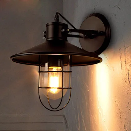 light house restaurant loft vintage industrial wall lamp bedroom