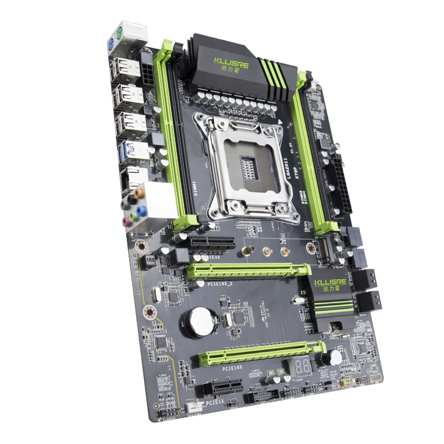 Комплект материнской платы Kllisre X79 с Xeon E5 2620 V2 4x8 ГБ = 32 Гб 1600 МГц DDR3 память ECC Reg ATX USB3.0