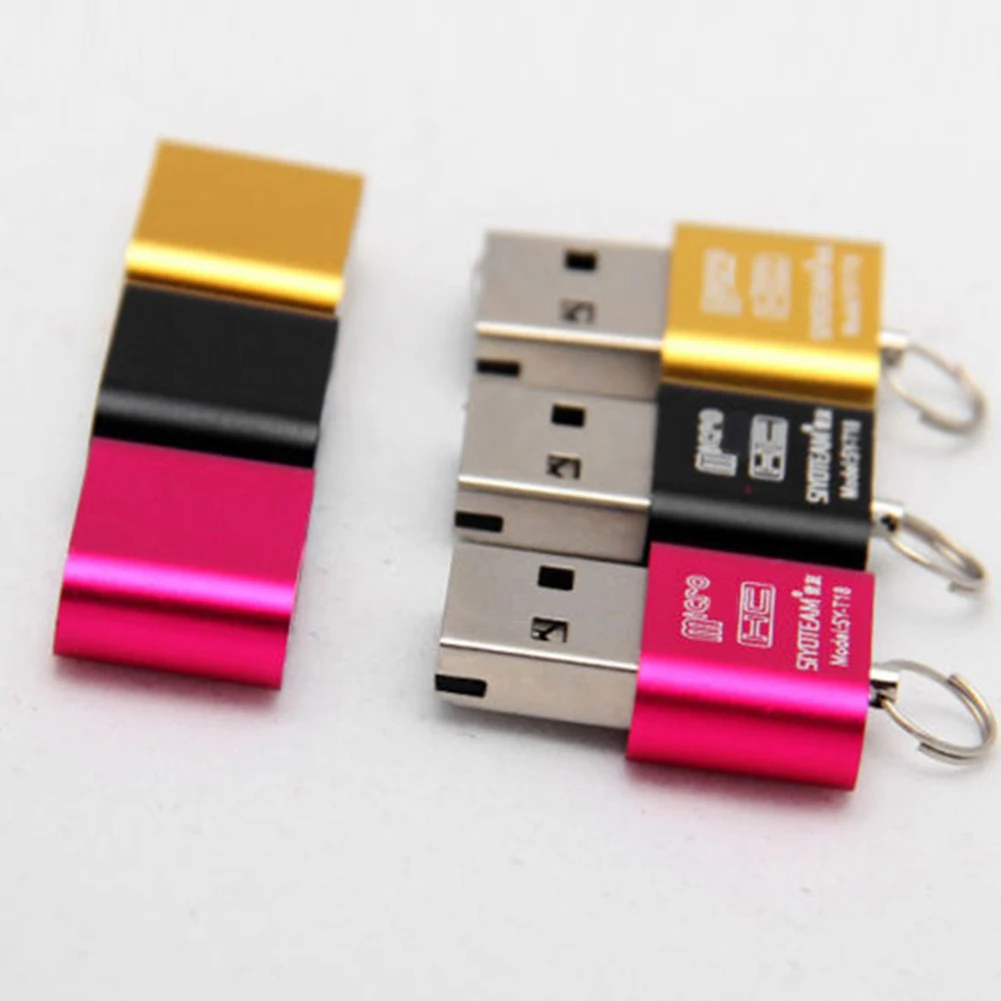 Высокоскоростной USB 2,0 Micro SD TF считыватель карт памяти адаптер легкий портативный мини-считыватель карт памяти