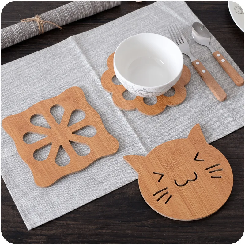 1 шт. деревянная подставка под столовую посуду|mat cup|dining table placematstable placemats |