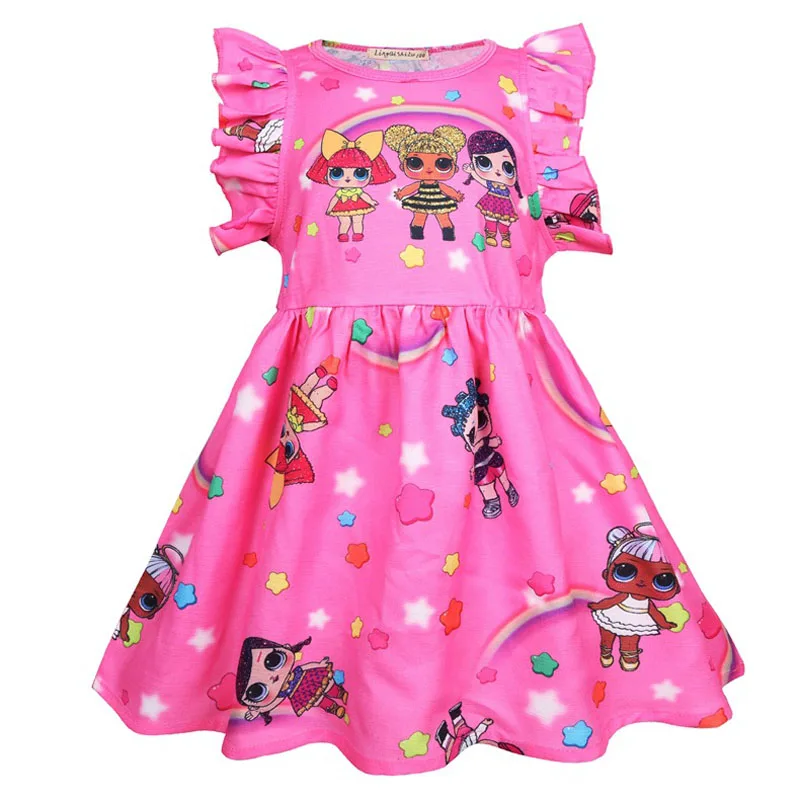 

2019 Unicorn Baby Girl Dress 3-9 Years Baby Girls Birthday Dresses Vestido Birthday Party Princess Dress Summer Lol Dress Cute