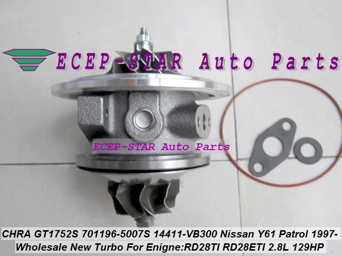 Турбо CHRA GT1752S 701196 0001 0007 5007S 14411 VB300 VB301 14411VB300 14411VB301 для NISSAN Y61 2.8L| |