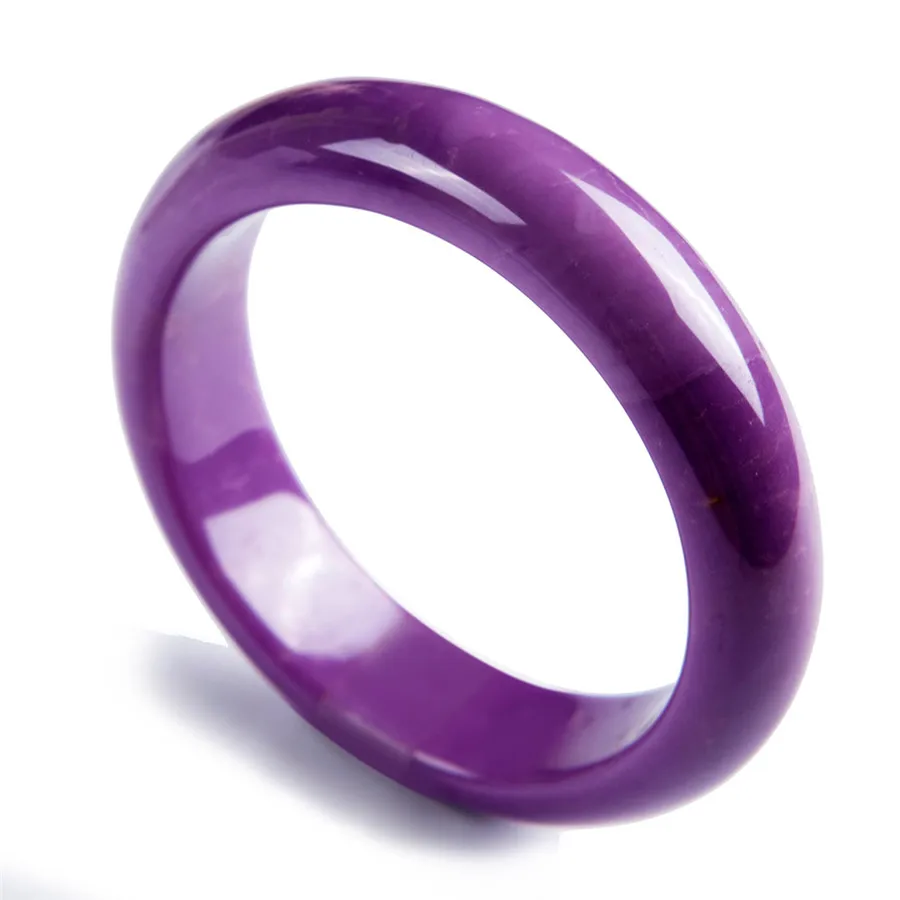 

100% Genuine Phosphosid Purple Natural Phosphosiderite Gemstone Bangles AAAAA For Women Party Inner Diameter 54mm Drop Shipping