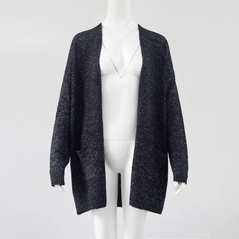 2019 top sweater long cardigan women fashion streetwear with long sleeves big pocket sweaters