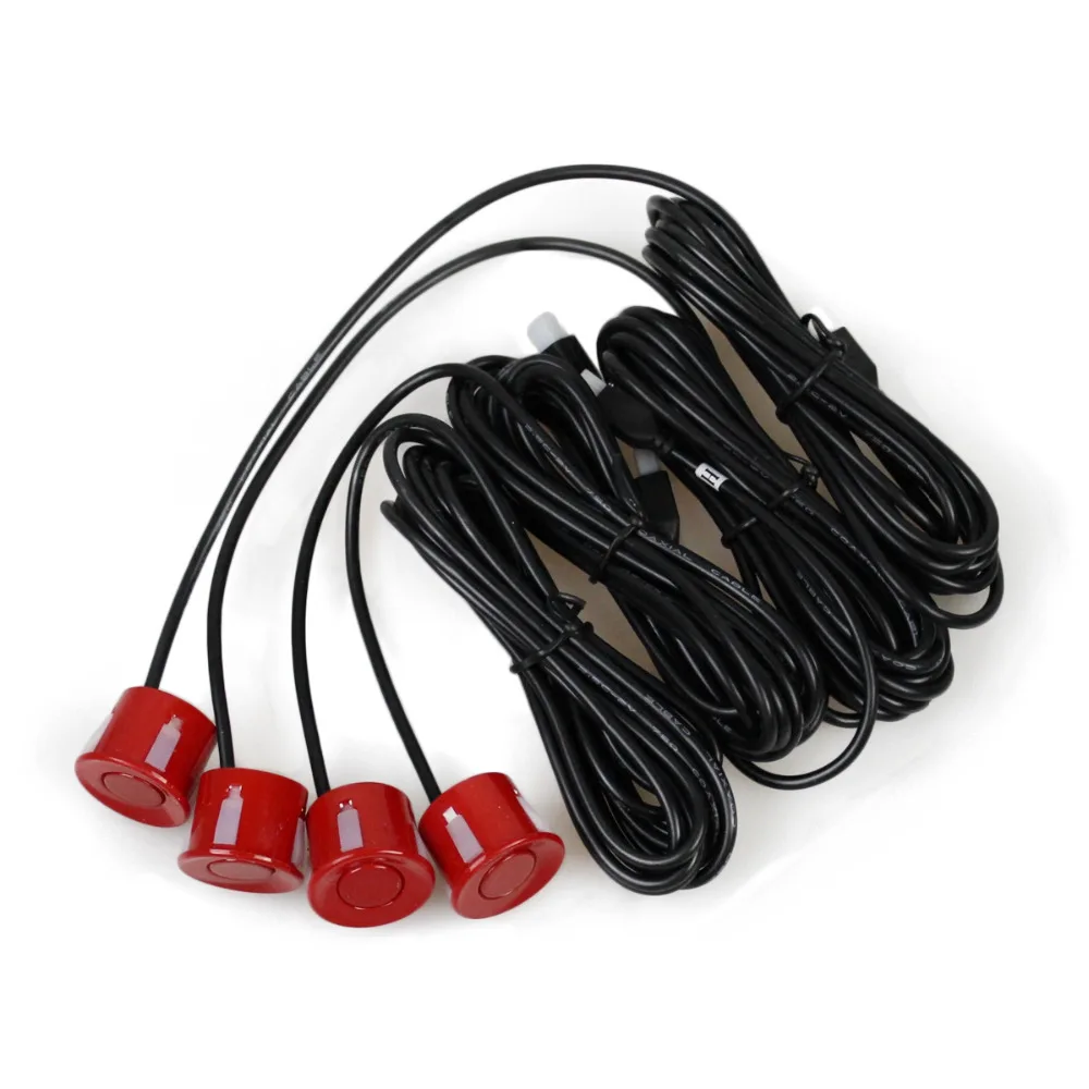 DIYKIT Wholesale 4pcs Assistance Reversing Radar Rrobe Parking Sensors Black Blue Gray Red White Silver Green Yellow