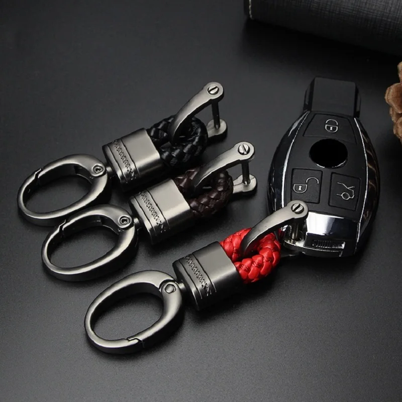 10Pcs/lot Leather Car Key Ring Keychain Keyring Key Holder Fit For BMW