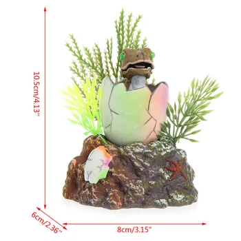 

Aquarium Fish Tank Decoration Baby Dinosaur Oxygen Air Operated Wheel Ornament -W2 10