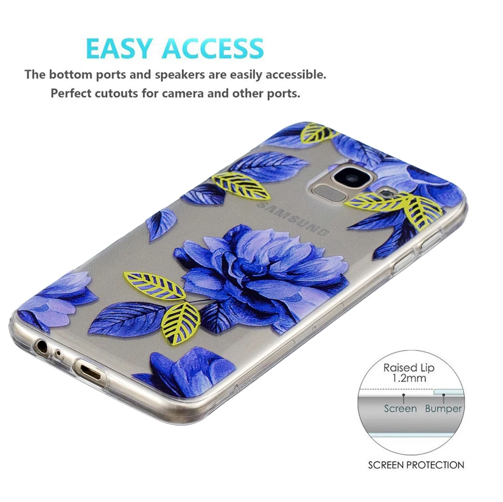 For Samsung J4 Case For Samsung J6 Case 2018 Flower Painted Soft TPU Case Cover For Samsung Galaxy J4 J6 2018 Silicone Soft Case (4)