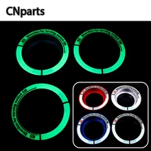 CNparts 1x отделка переключателя зажигания автомобиля наклейки светящийся углерод для Ford Focus 3 2 MK2 MK3 MK4 ST RS Ford kuga 2005