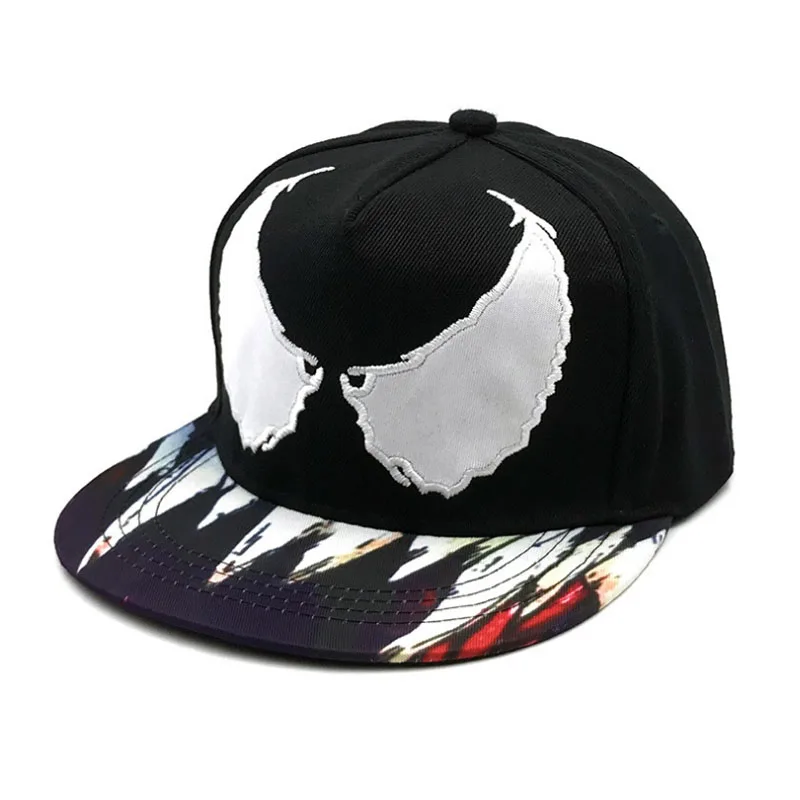 

Superhero Venom Cap Edward Brock Adjustable Snapback Hip-hop Sun Hats Baseball Caps