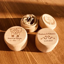 Коробка для свадебных колец, заказное имя, ручная работа, буквы-украшения, коробка Boite A Bijoux Boite Cadeau Sieraden Doos, Ювелирное кольцо, коробка для носителя