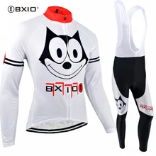 BXIO Winter Thermal Fleece Cycling Set Warm Long Sleeve Roupas Para Ciclismo Mujer Bike Clothing Autumn Bicycle Clothes 082
