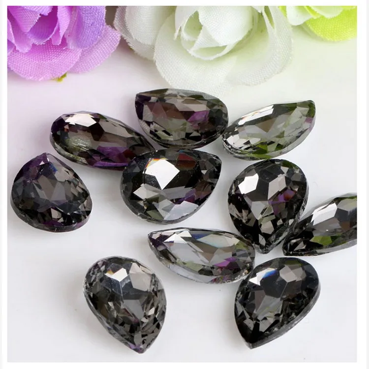 Vibrant 3D Crystal Glass Nail Art Rhinestones for Dazzling DIY Manicures