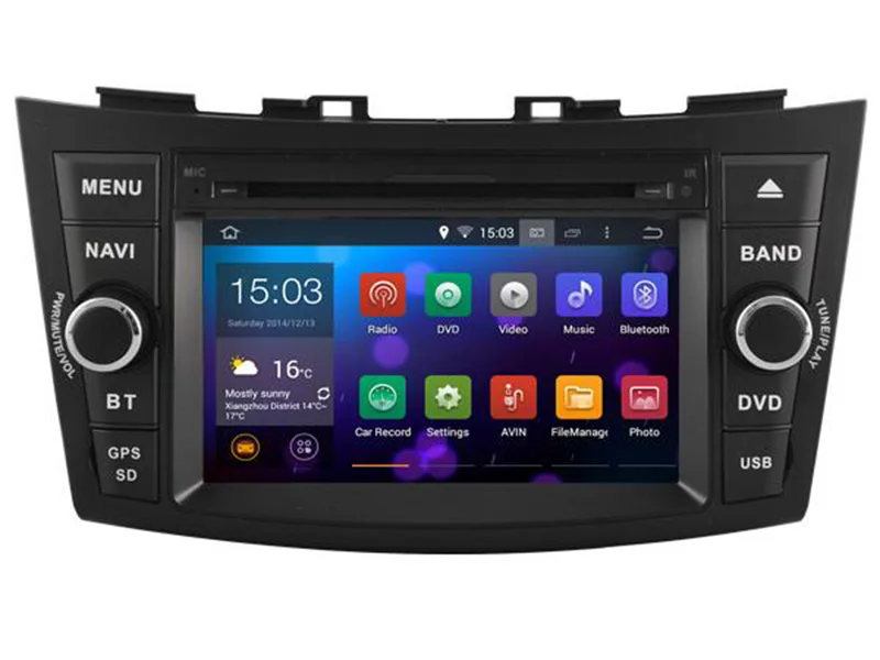 Best 7" Android Car DVD Player with 3g/wifi/BT GPS,Audio Radio Stereo,Car PC/multimedia headunit for Suzuki SWIFT 2011 2012 2013 2014 0