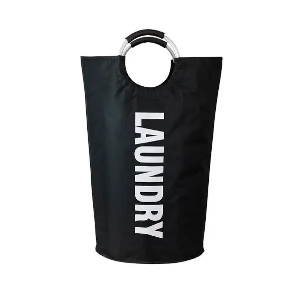 Оксфорд мешок для прачечной грязного белья колодка сумка грязную корзина для белья складной колодка сумка - Цвет: Черный