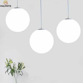 

Bedroom pendant lights kitchen white glass Modern pendant lamps restaurant Living room balcony Aisle modern light fixture