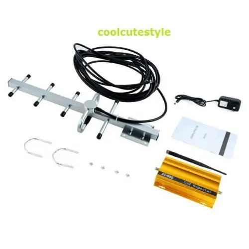 New GSM 900MHz Mobile Phone Signal Booster Repeater Amplifier + Yagi Antenna Free Shipping | Мобильные телефоны и