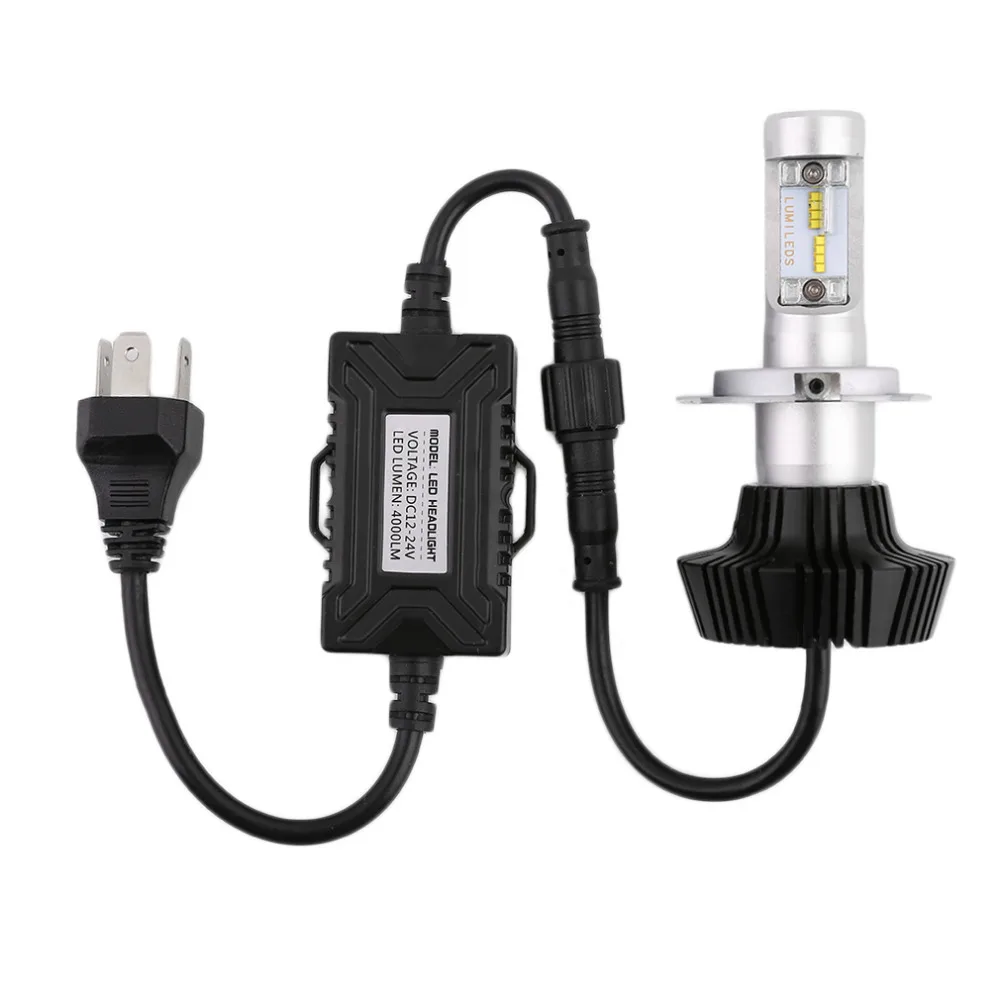 

Newest 2Pcs C6 H4-H/L Car LED Headlamp Bulb Head lights Replace Xenon Headlights 8000LM 12-24V 80W 6000K White LED Lights