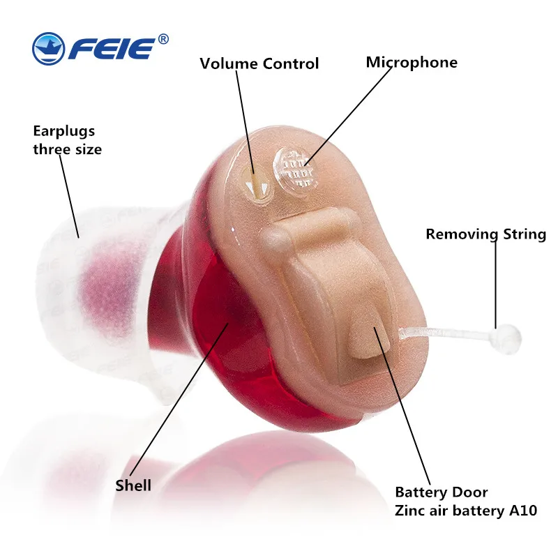 

Mini Programmable CIC Hearing Aid S-16A No Noise Clear Sound Digital Ear Sound Amplifier Severe Hearing loss new invention